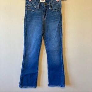 FRAME Jeans Size 26 Le Crop Mini Boot Cromwell Medium Wash